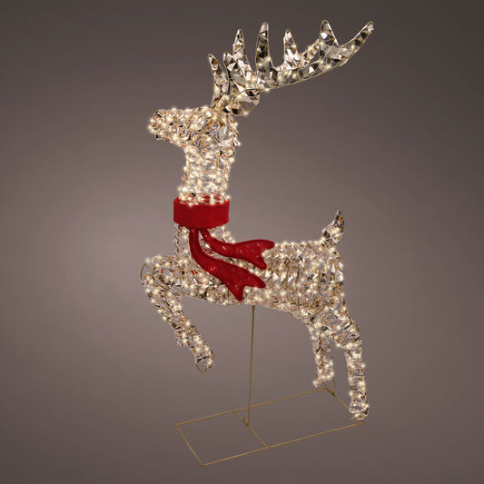 3.3 FT 720 Warm White Micro LED Gold Reindeer