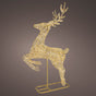 9.5 FT Gold Reindeer Micro Warm White LED