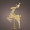 9.5 FT Gold Reindeer Micro Warm White LED