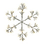 37" X 42" 480LED Warm White LED Flashing Silver Snowflake