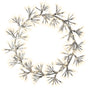 19" 300LED Warm White Silver Wreath