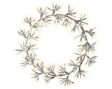 31" 500LED Warm White Silver Wreath