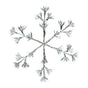 28" X 31" 336LED Cool White LED Flashing Silver Snowflake