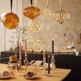 8" Micro LED Onion Ornament Battery Operated