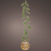 8" Micro LED Amber Ball Ornament Battery Operated Set Of 2