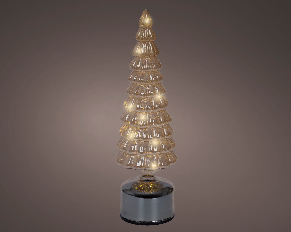 13" Micro LED Amber Rotating Tree Battery Operated