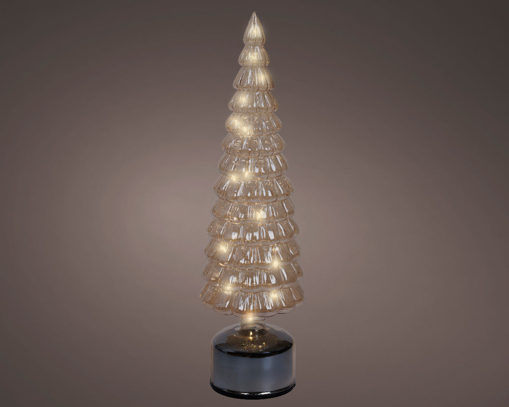 15" Micro LED Amber Rotating Tree Battery Operated