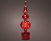 14" Micro LED Red Rotating Finial Battery Operated