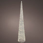 6 FT Silver Cone Tree Micro Warm White LED
