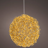 Esfera de micro LED de 14" 400 clásica color dorado cálido