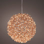 14" 400 Micro LED Warm White Rose Gold Ball
