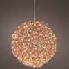 14" 400 Micro LED Warm White Rose Gold Ball