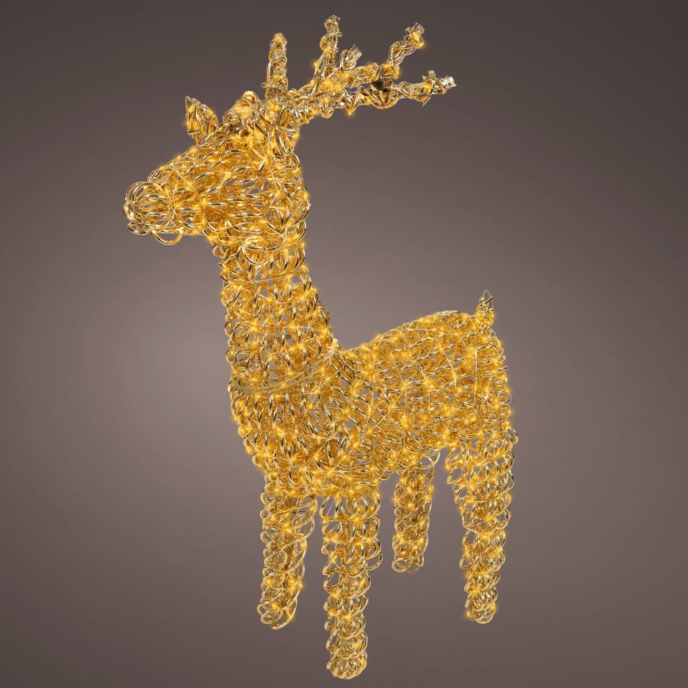 3.5 FT Gold Reindeer Micro Classic Warm LED