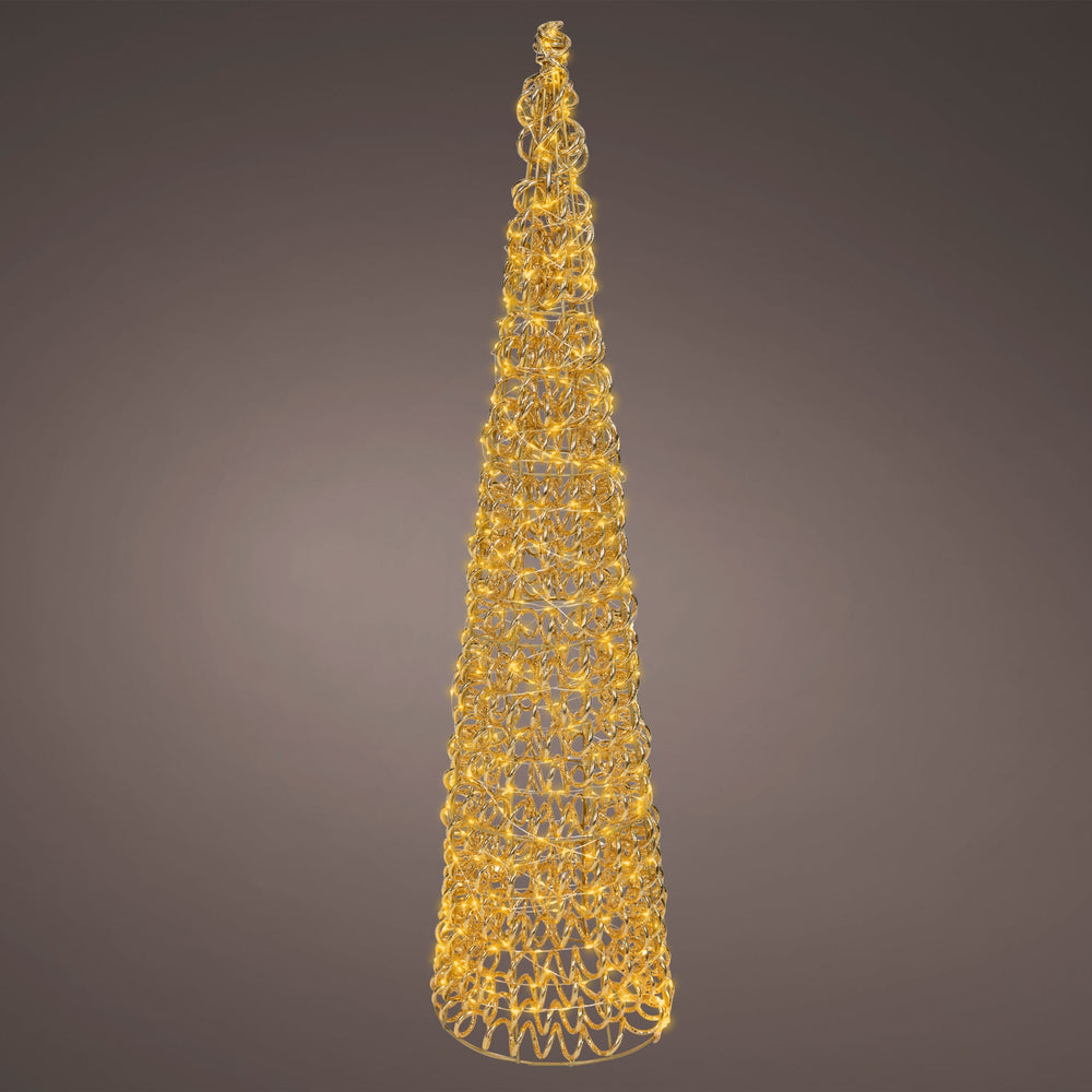 3 FT Gold Cone Tree Micro Classic Warm LED