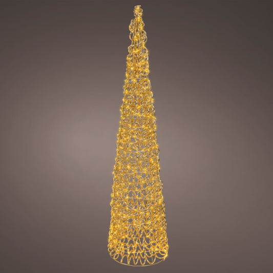 3 FT Gold Cone Tree Micro Classic Warm LED