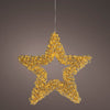 23" Estrella dorada Microclásica LED cálida