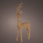 9 FT 560 LED Soft Warm Brown Wicker Reindeer