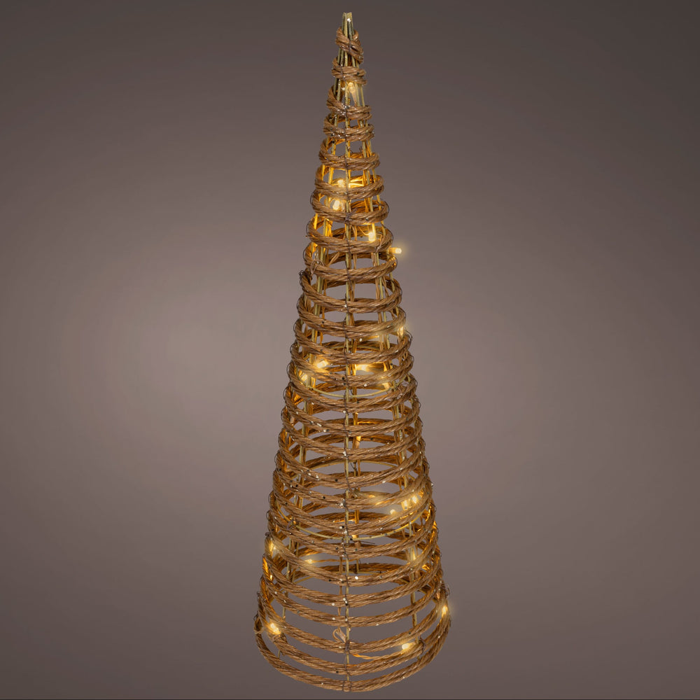2 FT 32 LED Soft Warm Brown Cone Tree