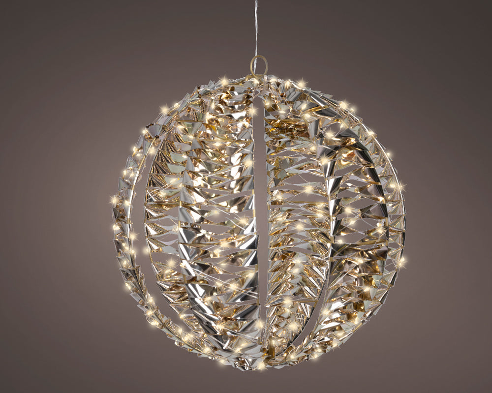 1 FT 300 Micro LED Warm White Gold Ball