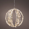 Esfera dorada micro LED de luz cálida de 12"