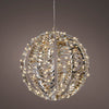 1.3 FT 600 micro LEDs de bola dorada de color blanco cálido