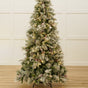 Winter Berry Pine Tree Pre-Lit Warm White LED Lights