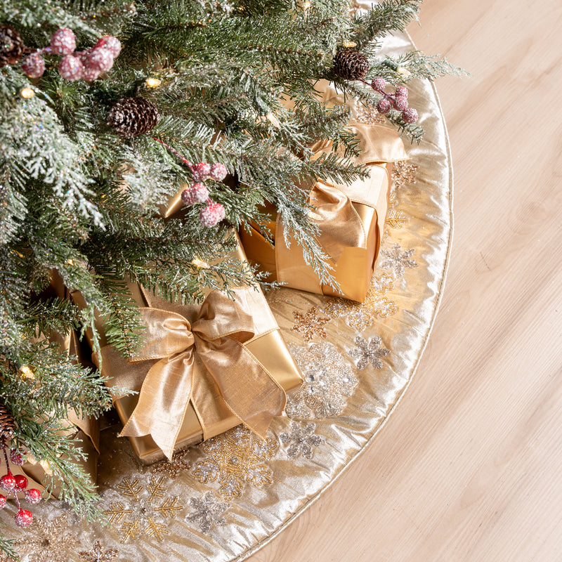 Shimmering Pine Tree Pre-Lit Warm White LED Lights