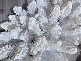 White Flocked Wreath