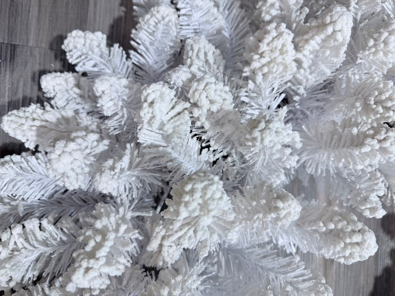 White Flocked Wreath