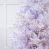 10 FT White Aspen Fir Pre-Lit Incandescent White Lights