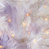 10 FT White Aspen Fir Pre-Lit Incandescent White Lights