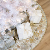 White Tiffany Tinsel Pre Lit Warm White Micro LED