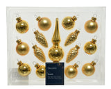 Set surtido de 15 unidades de 5" dorado claro brillante y mate