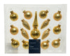Set surtido de 15 unidades de 5" dorado claro brillante y mate