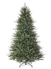 Realistic artificial Christmas tree with green needles on a white background