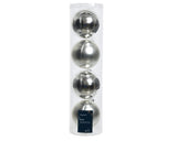 4" Shiny & Matte Ball Ornament Assorted Set Of 24