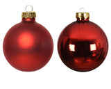 4" Shiny & Matte Ball Ornament Assorted Set Of 24