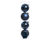 4" Shiny & Matte Ball Ornament Assorted Set Of 24