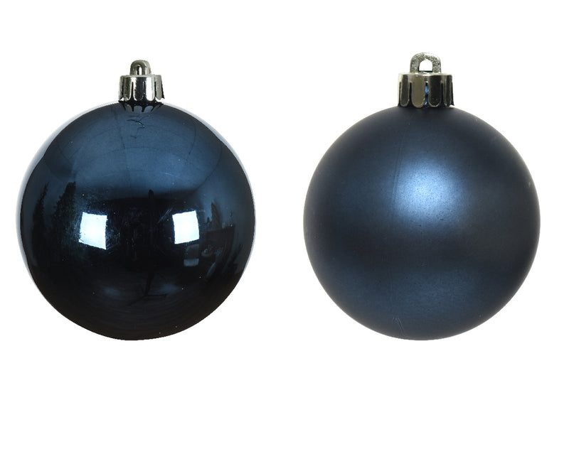 Set surtido de 24 adornos de bolas de 4" brillantes y mate