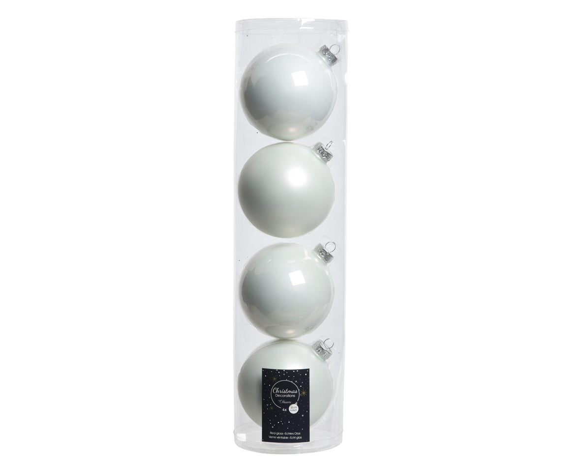 Set surtido de 24 adornos de bolas de 4" brillantes y mate