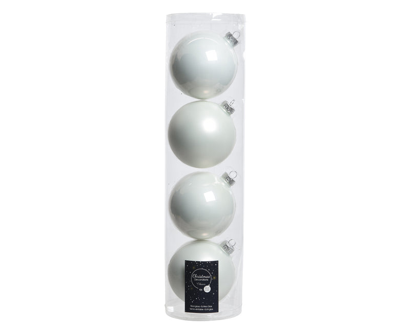 Set surtido de 24 adornos de bolas de 4" brillantes y mate