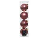 4" Shiny & Matte Ball Ornament Assorted Set Of 24
