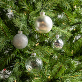 2- 2.7" Assorted Glass Ornament Set Of 42