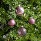 2- 2.7" Assorted Glass Ornament Set Of 42
