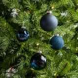 2- 2.7" Assorted Glass Ornament Set Of 42