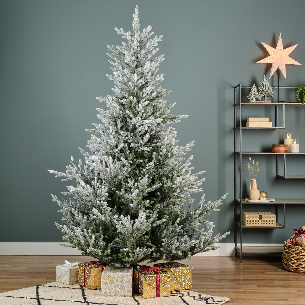 Norway Spruce Snowy Tree Unlit