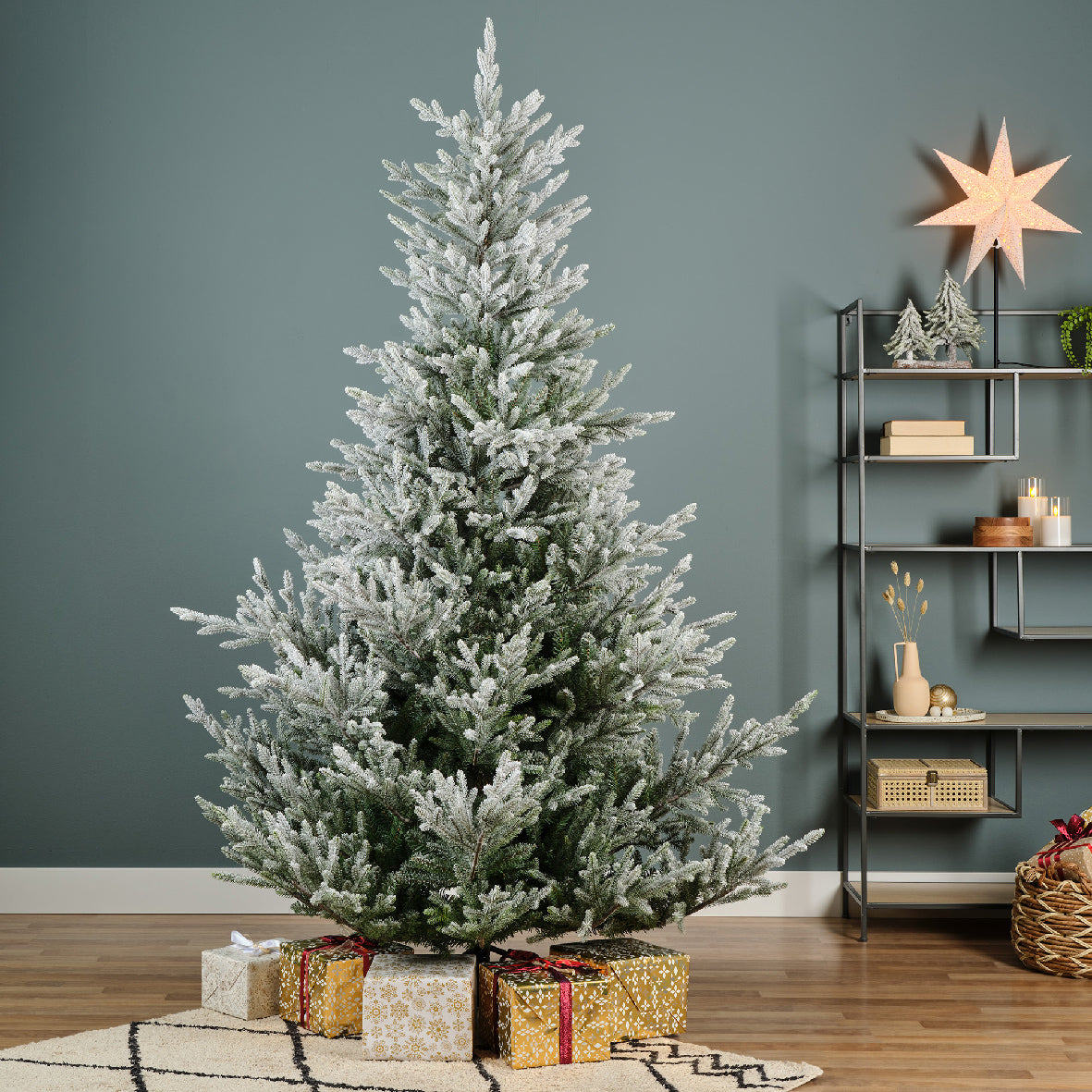 Norway Spruce Snowy Tree Unlit