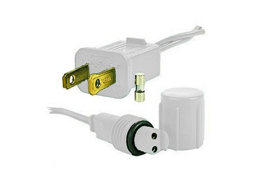 White Rectified Plug For Coaxial Lights