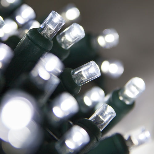 23 PIES 70 LED 5 MM Luces de Cadena Coaxial 4" Espaciado