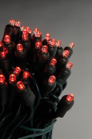 23 PIES 70 LED 5 MM Luces de Cadena Coaxial 4" Espaciado
